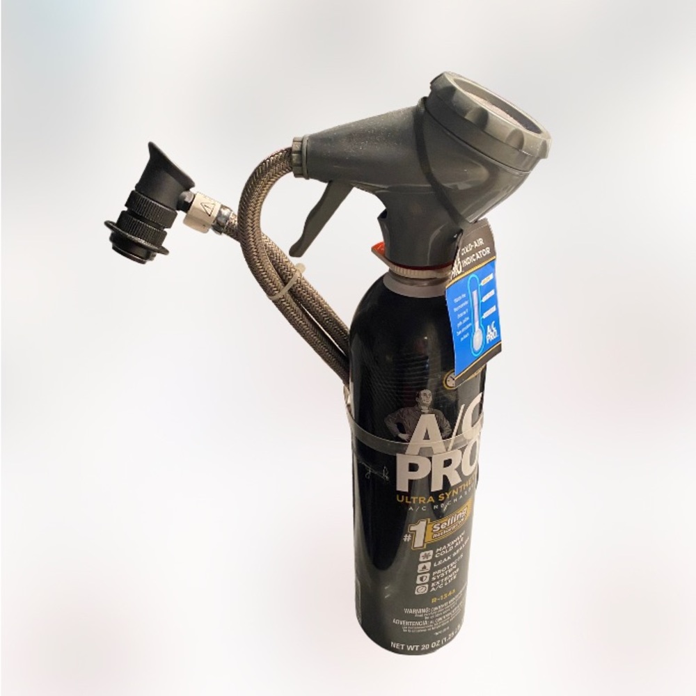 NOS A/C pro ultra synthetic recharge canister with guage never used